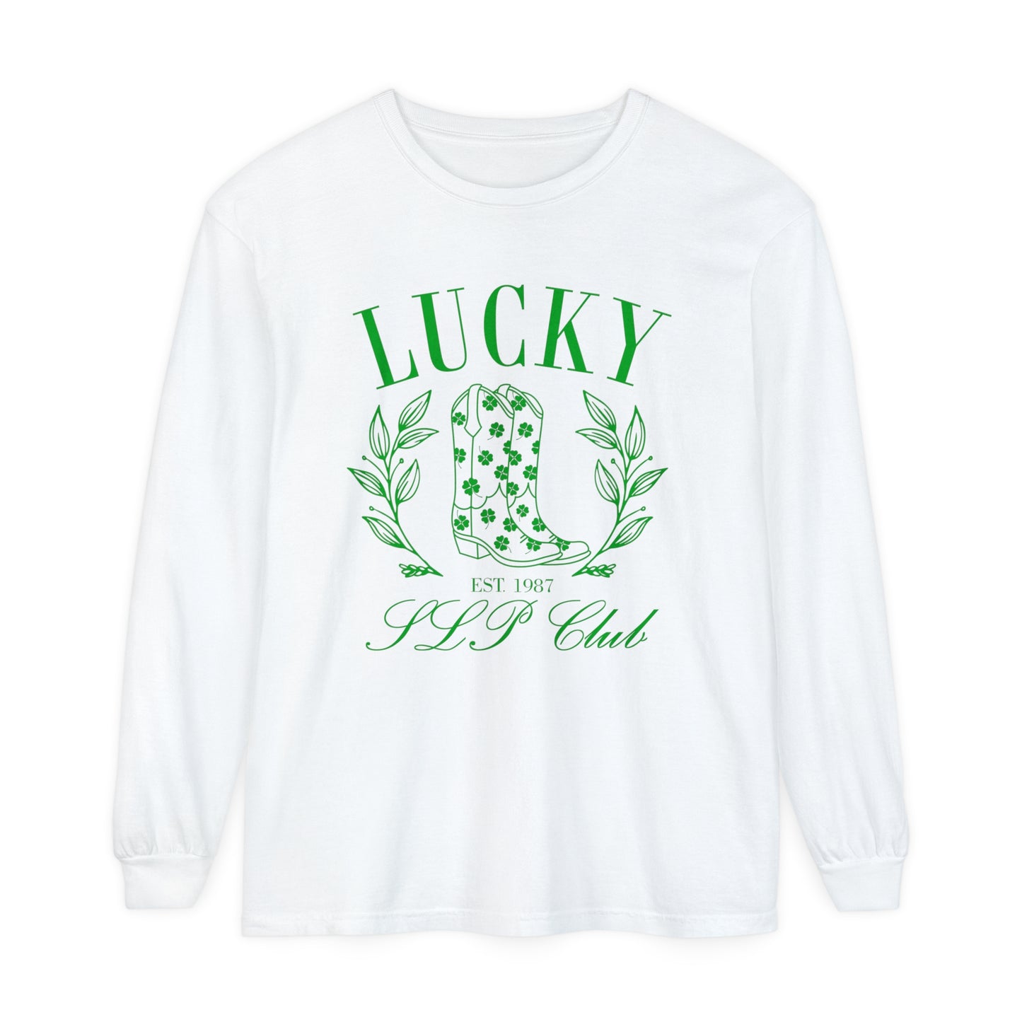 Lucky SLP Club Long Sleeve Comfort Colors T-Shirt