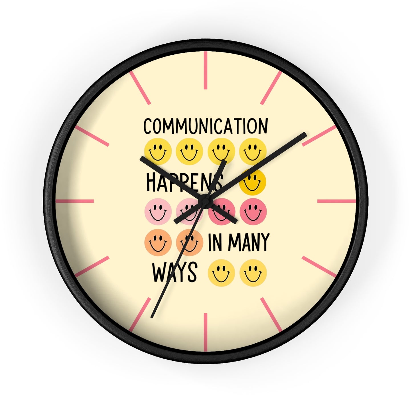 Communication Happens In Many Ways Wall Clock