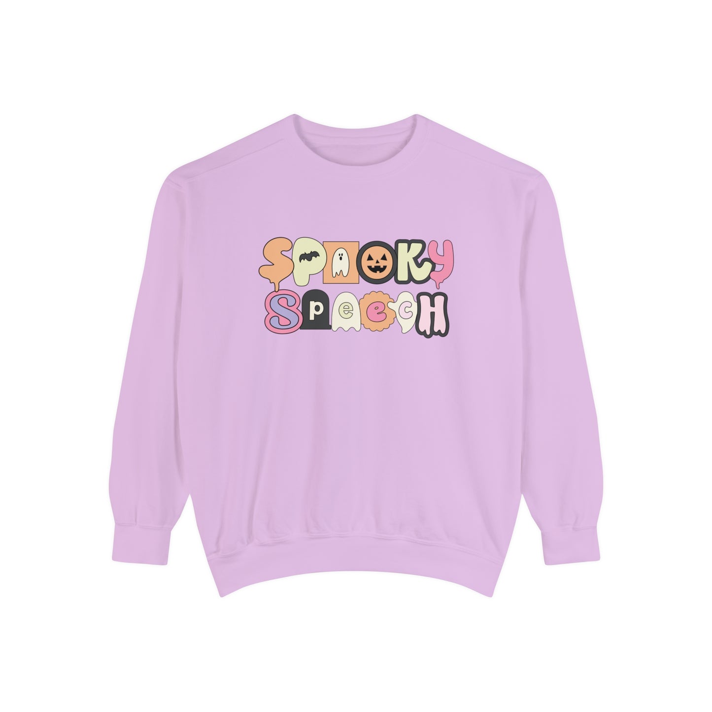 Spooky Speech Retro Comfort Colors Sweatshirt