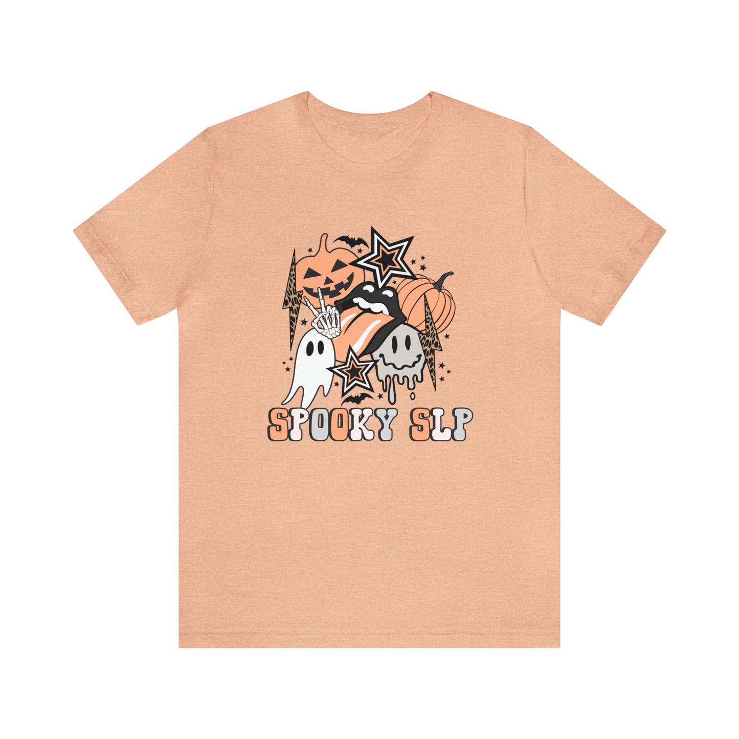 Spooky SLP Retro Halloween Jersey T-Shirt