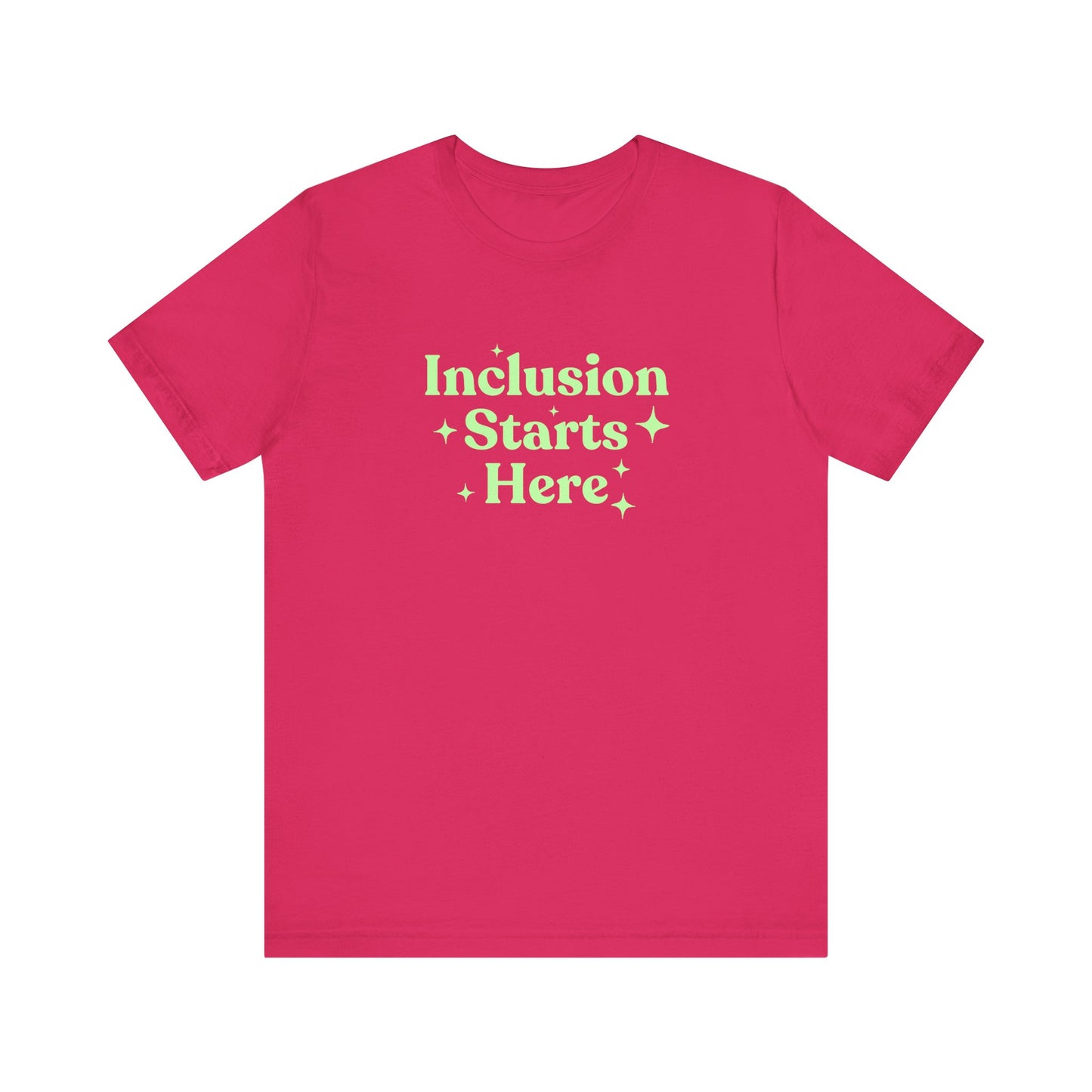 Inclusion Starts Here Jersey T-Shirt
