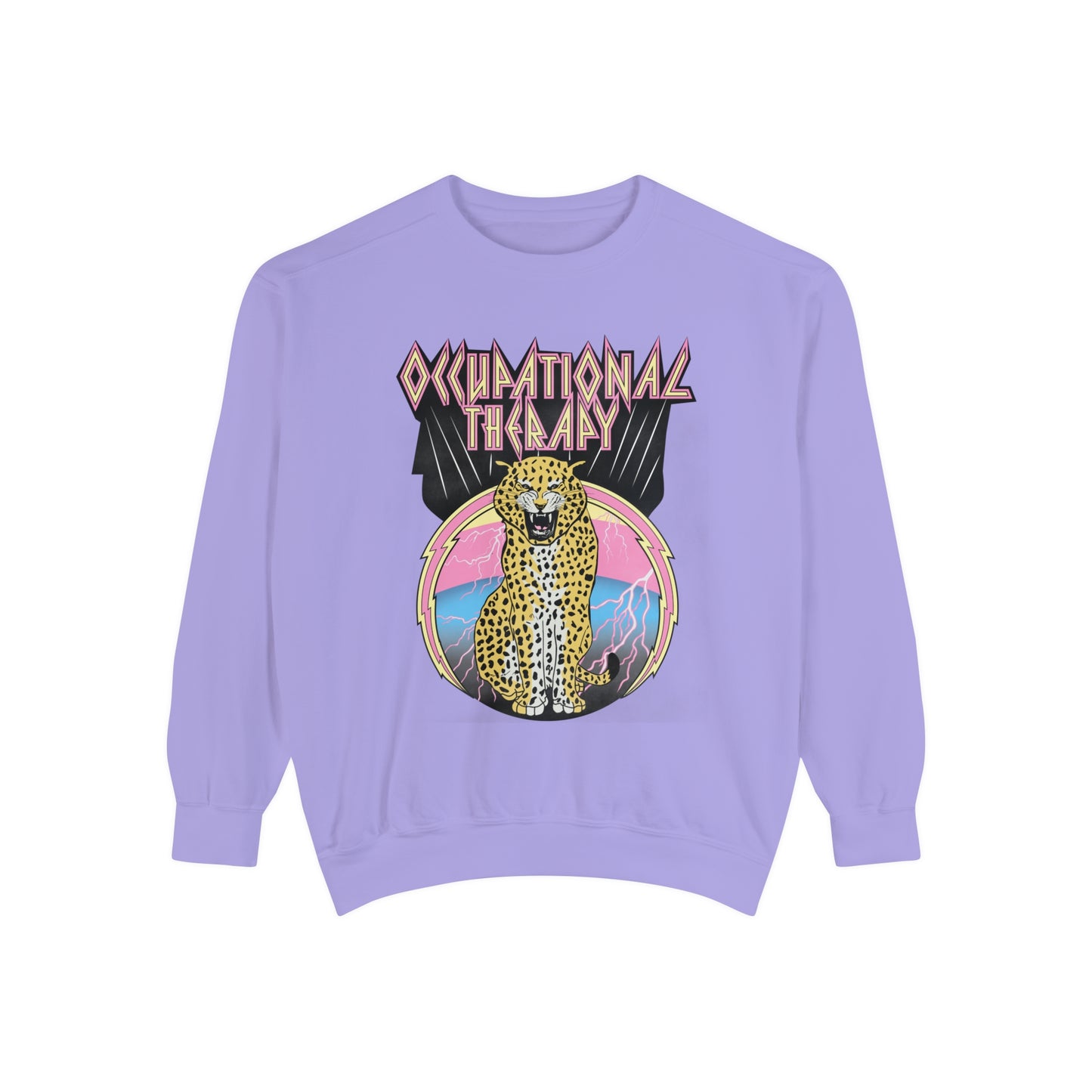 Rock OT Leopard Comfort Colors Sweatshirt