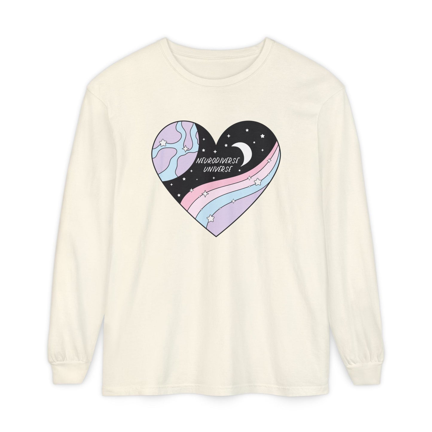Neurodiverse Universe Long Sleeve Comfort Colors T-Shirt