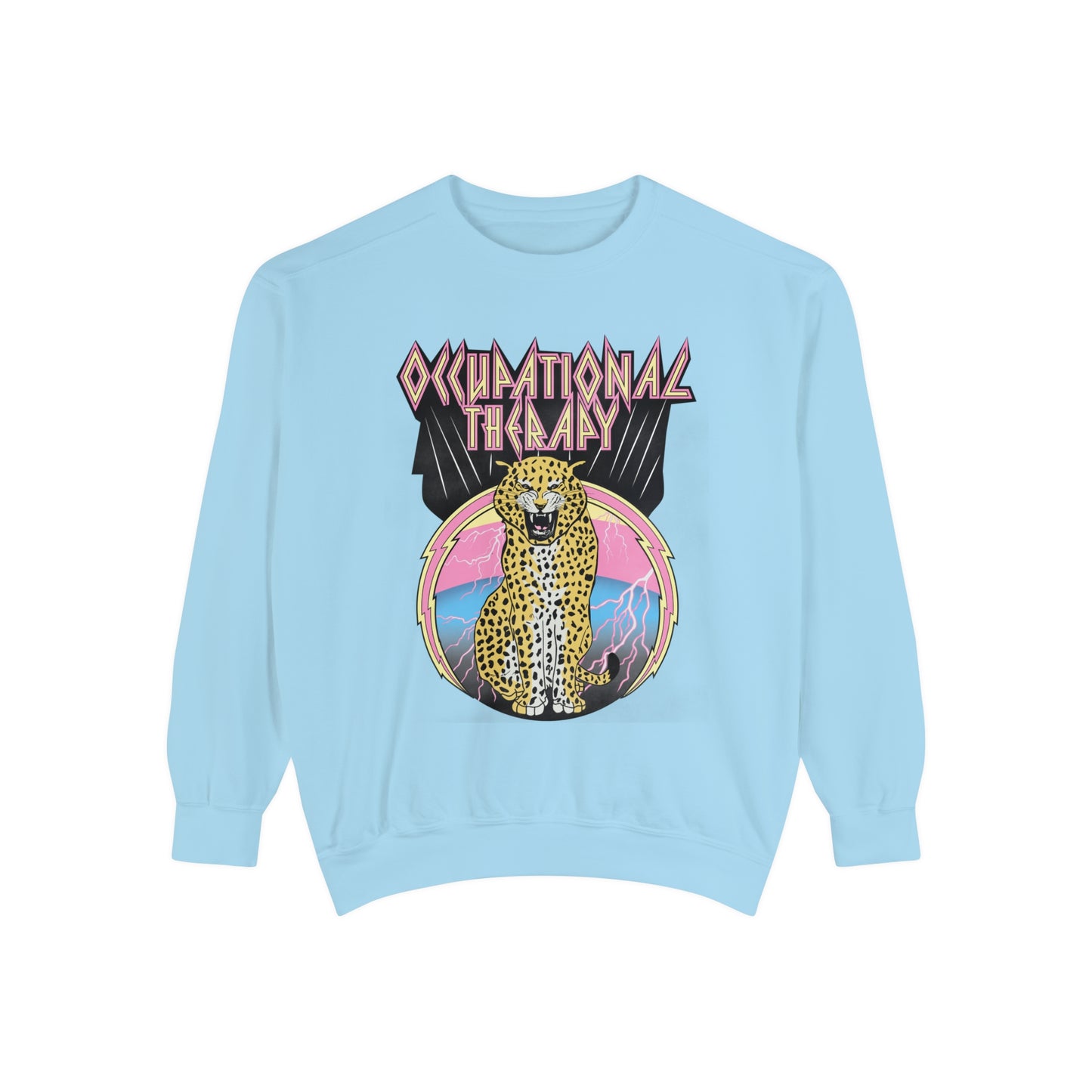 Rock OT Leopard Comfort Colors Sweatshirt