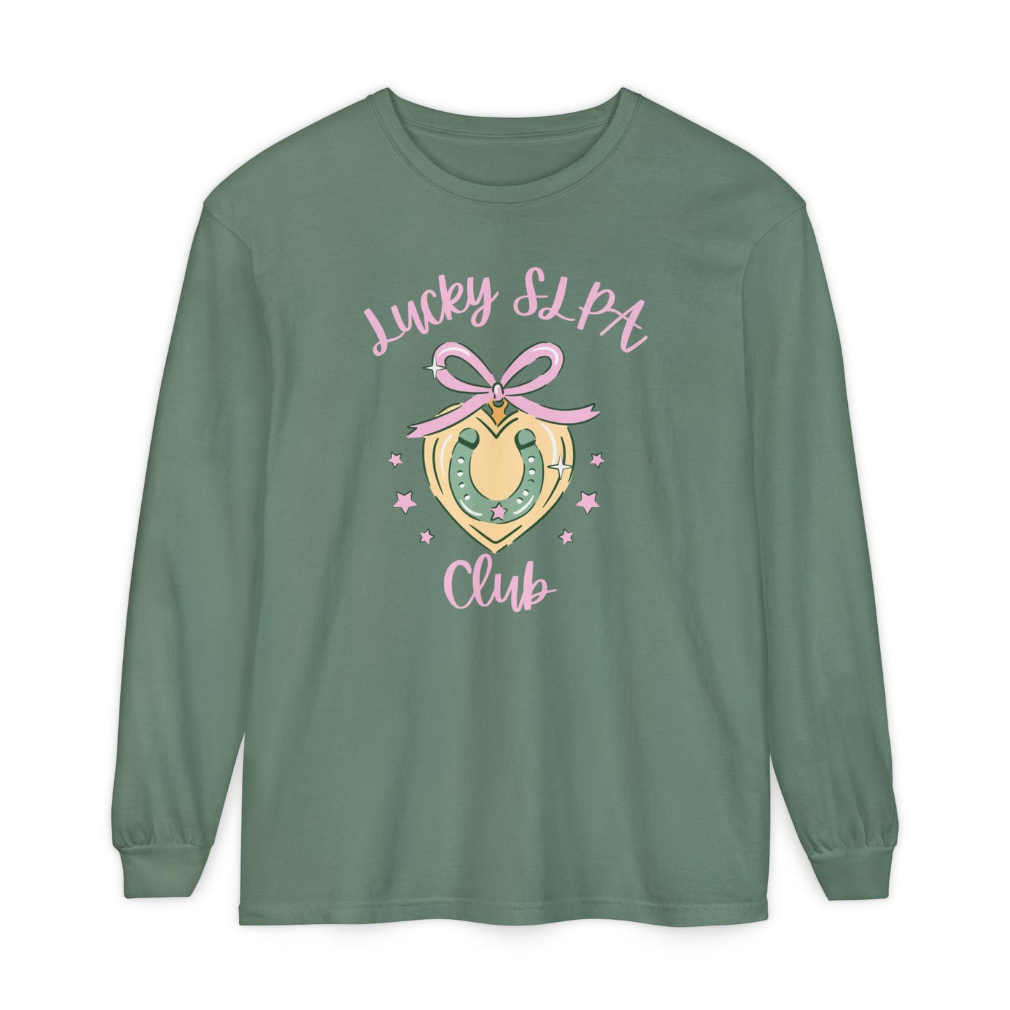 Lucky SLPA Club Long Sleeve Comfort Colors T-Shirt