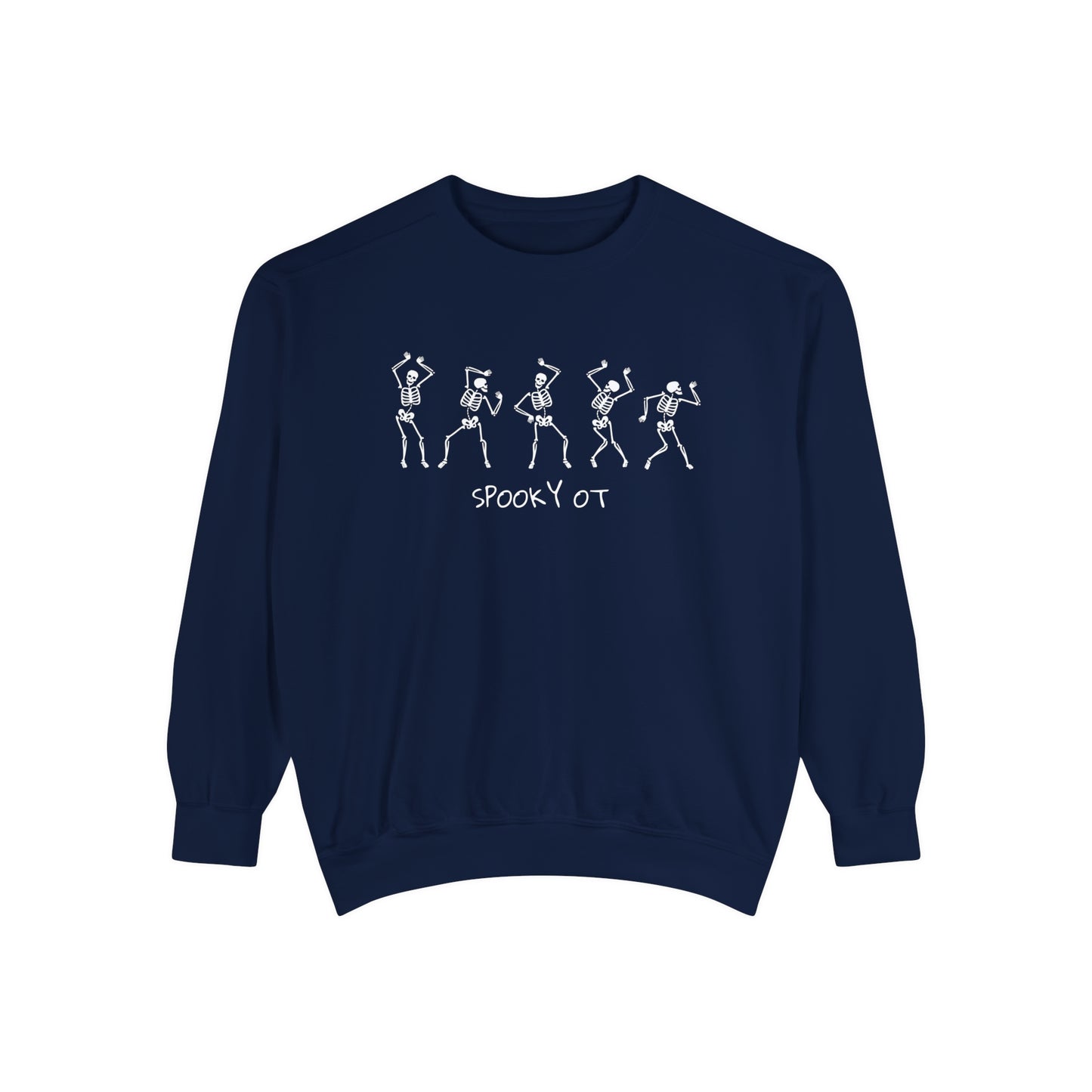 Spooky OT Skeletons Comfort Colors Sweatshirt