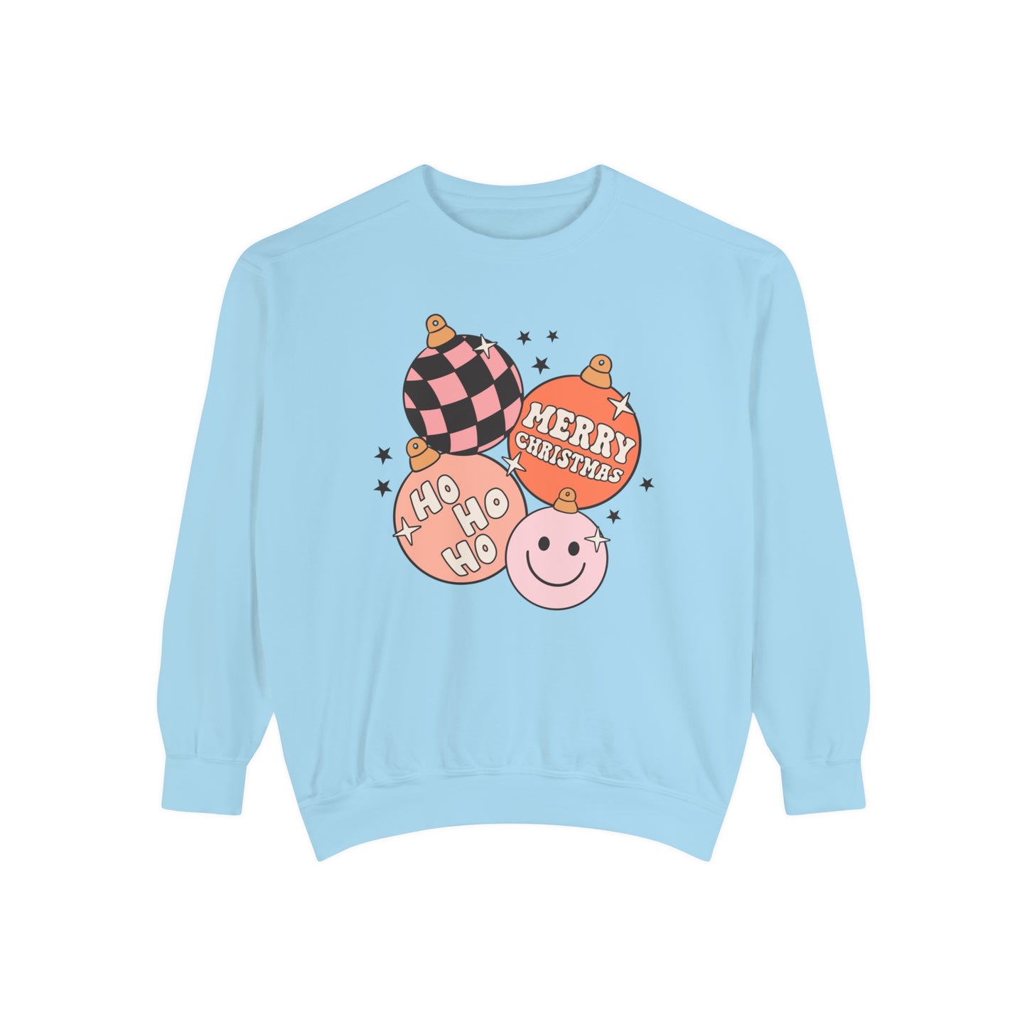 Merry Christmas Ornaments Comfort Colors Sweatshirt