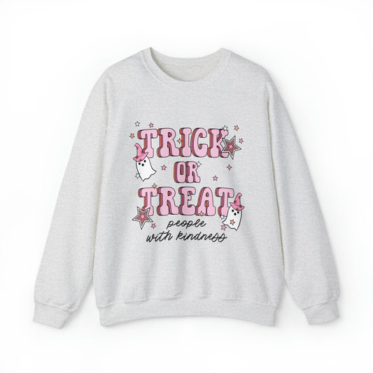 Trick or Treat People With Kindness Crewneck Sweatshirt