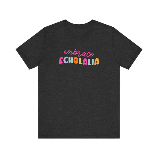 Embrace Echolalia Rainbow Jersey T-Shirt