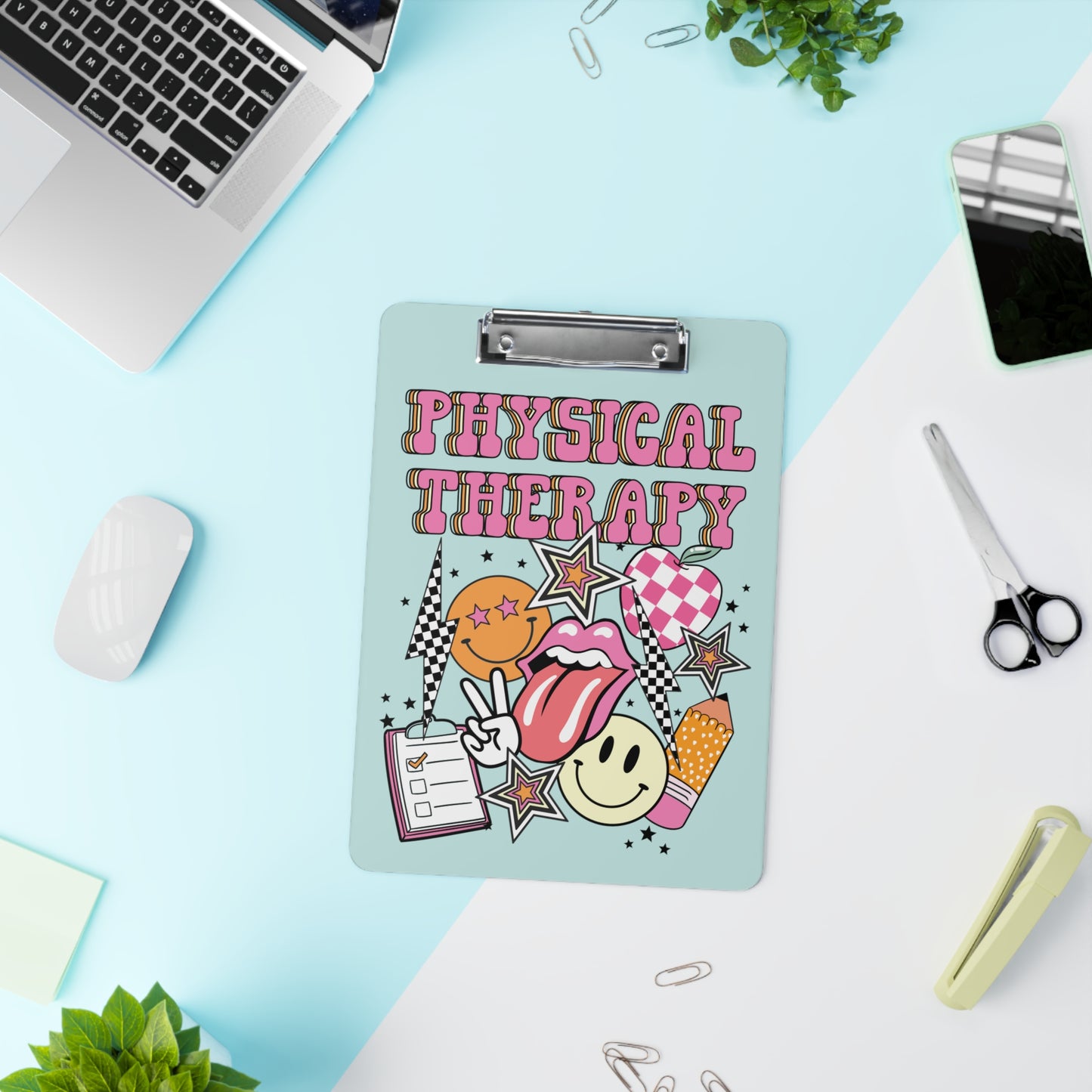 Retro Physical Therapy Clipboard