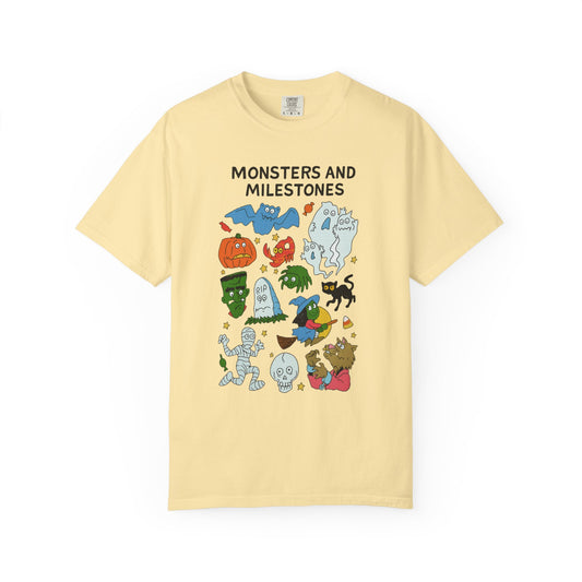 Monsters and Milestones Comfort Colors T-Shirt