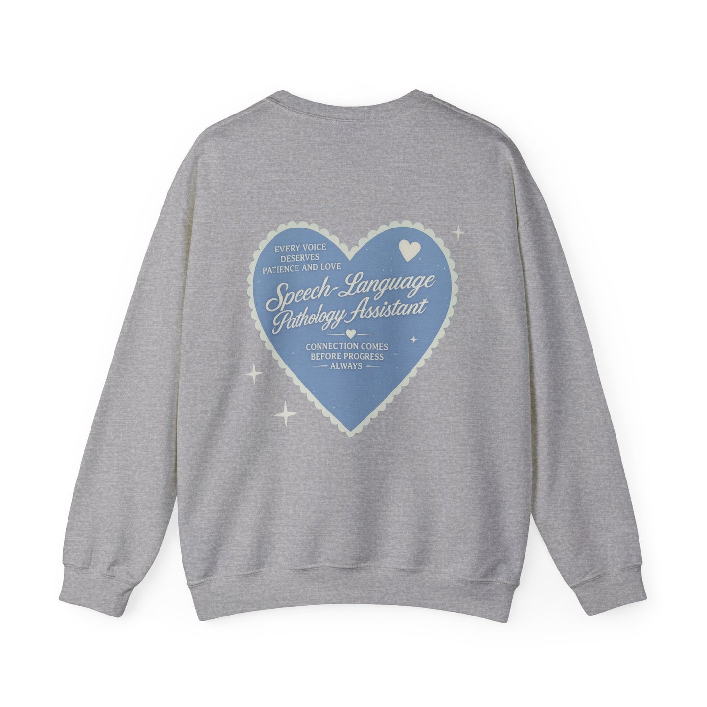 SLPA Heart Patch Sweatshirt | Front and Back Print