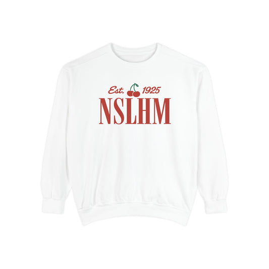 NSLHM Cherries Comfort Colors Sweatshirt | Front and Back Print