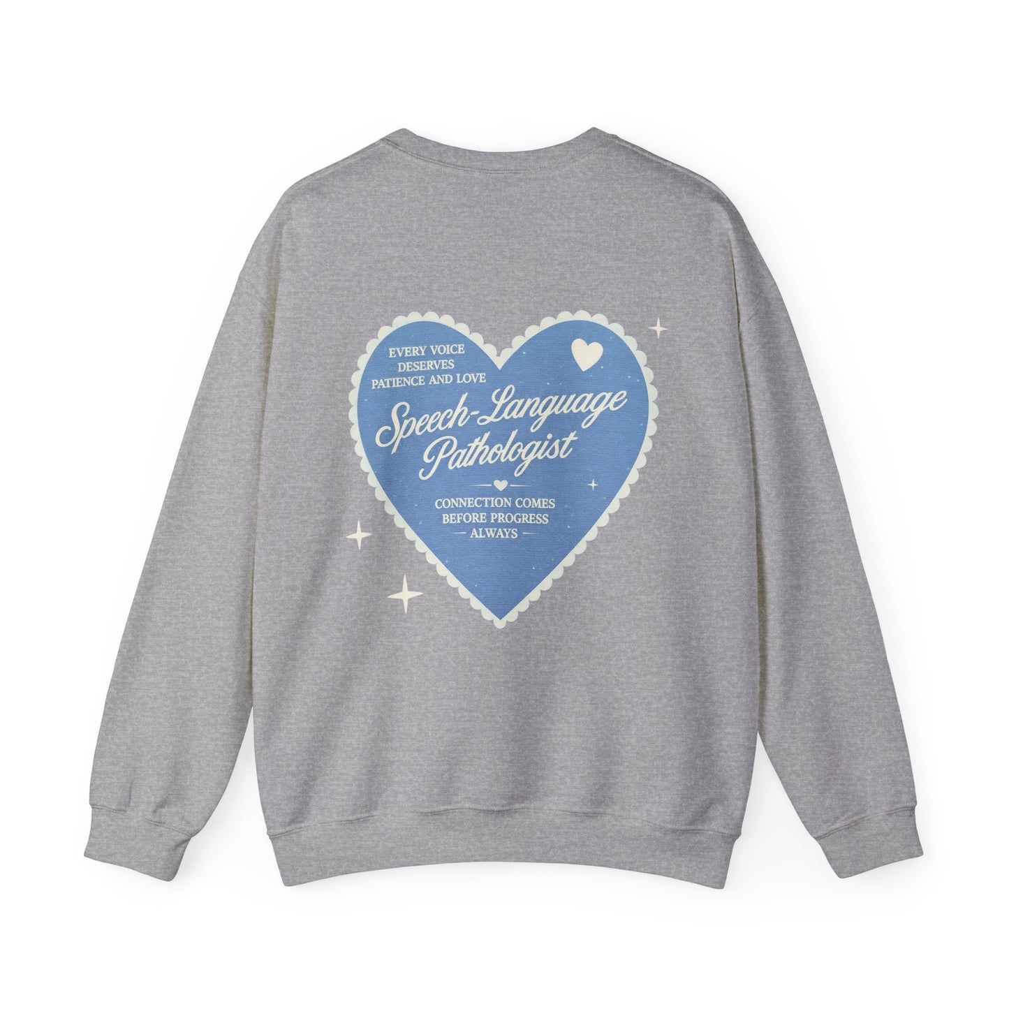 SLP Heart Patch Sweatshirt | Front and Back Print