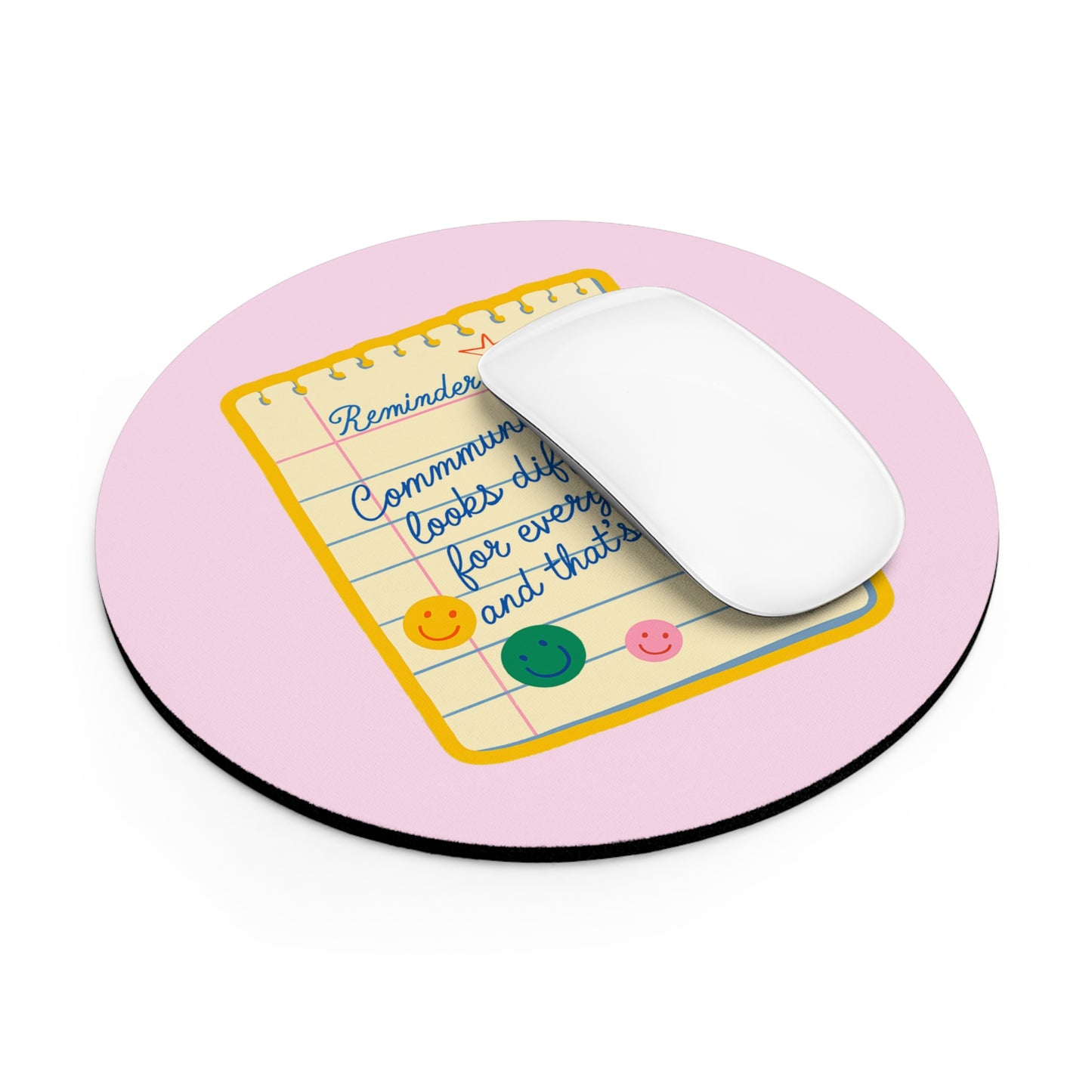 Communication Looks Different Mouse Pad