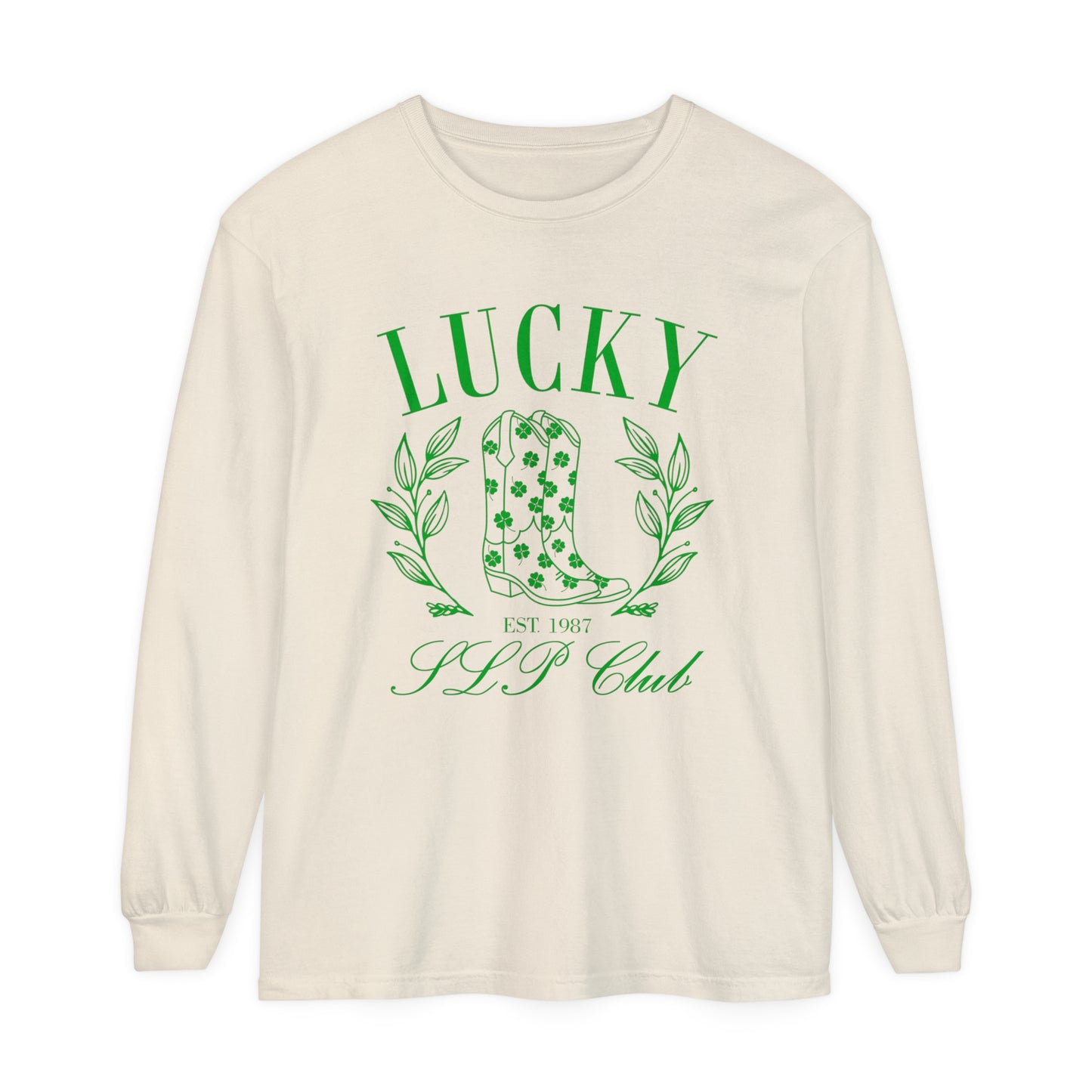 Lucky SLP Club Long Sleeve Comfort Colors T-Shirt