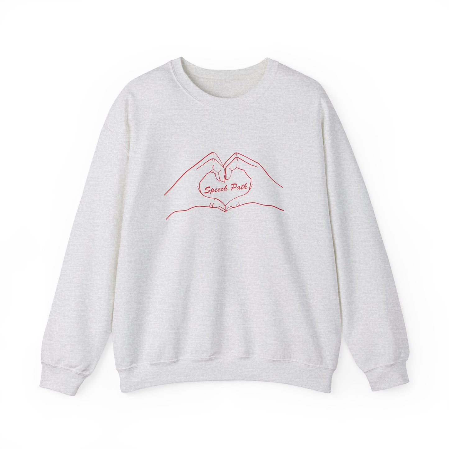 Speech Path Heart Hands Crewneck Sweatshirt