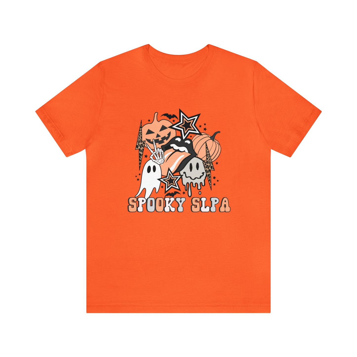 Spooky SLPA Retro Halloween Jersey T-Shirt