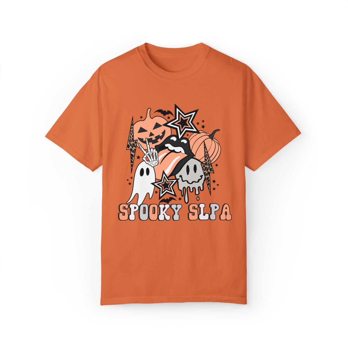 Spooky SLPA Retro Halloween Comfort Colors T-Shirt