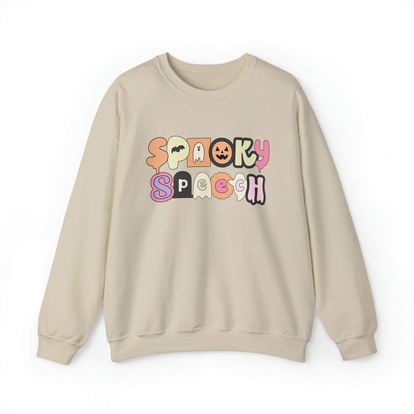 Spooky Speech Retro Crewneck Sweatshirt