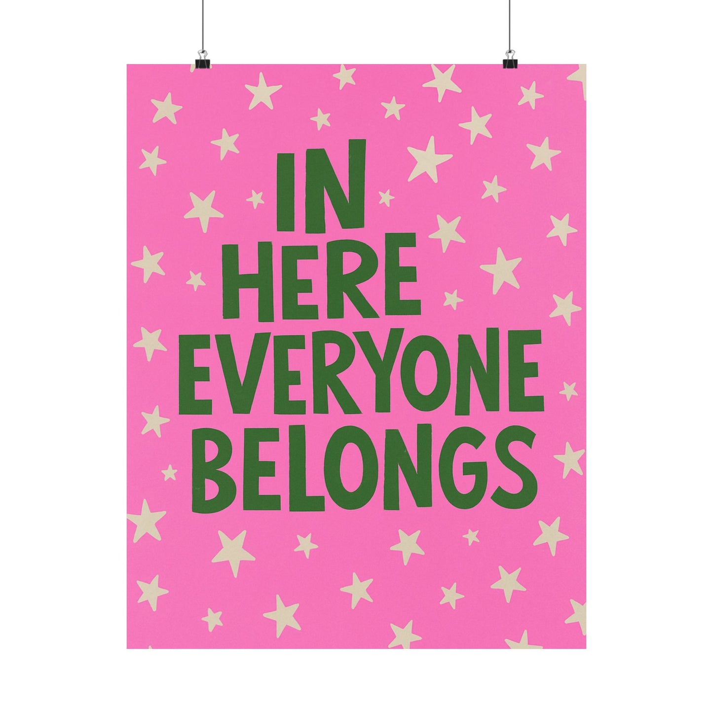 In Here Everyone Belongs Poster