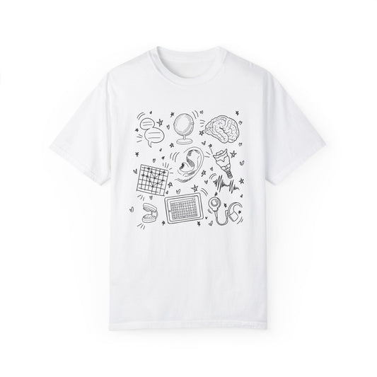Speech & Hearing Doodles Comfort Colors T-Shirt