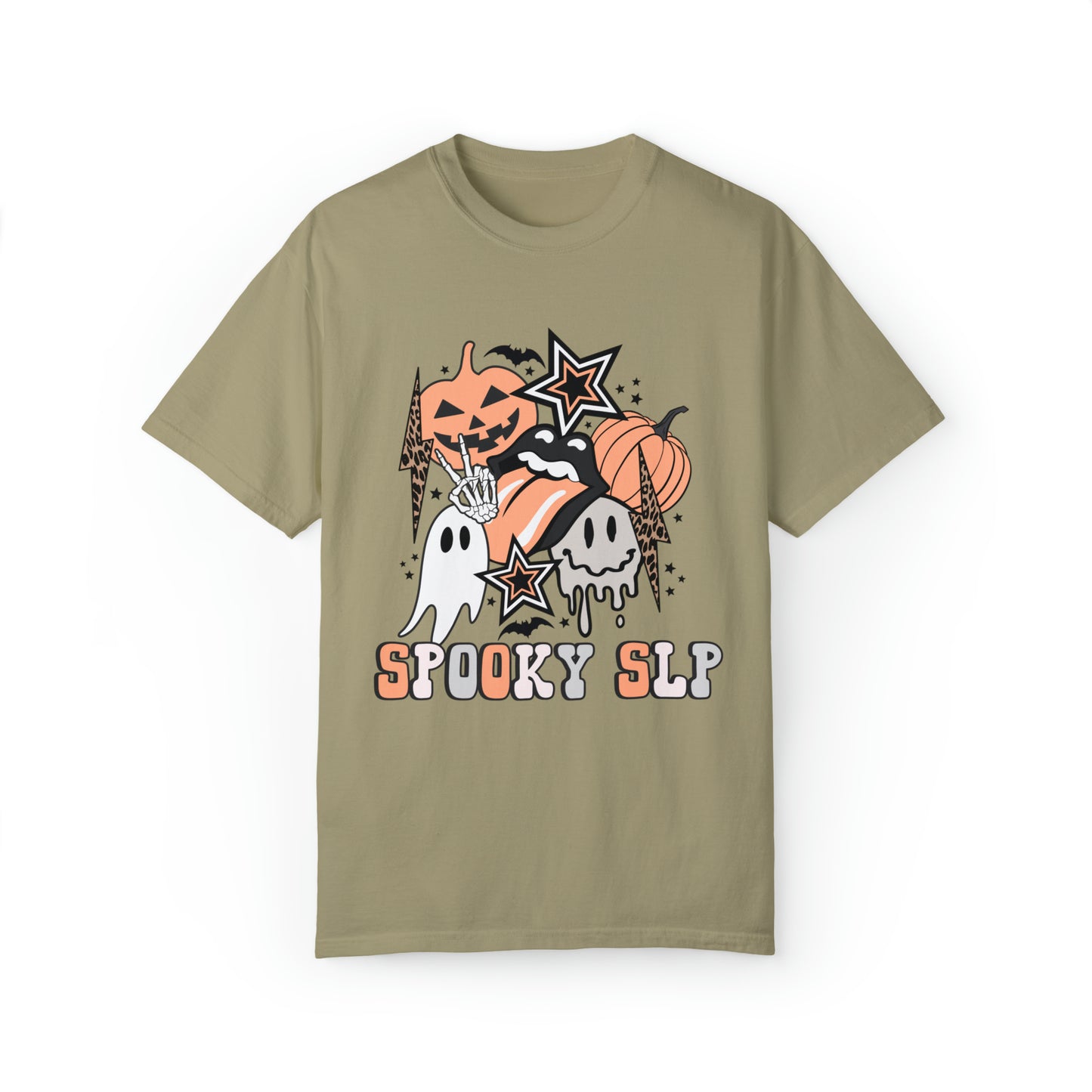 Spooky SLP Retro Halloween Comfort Colors T-Shirt