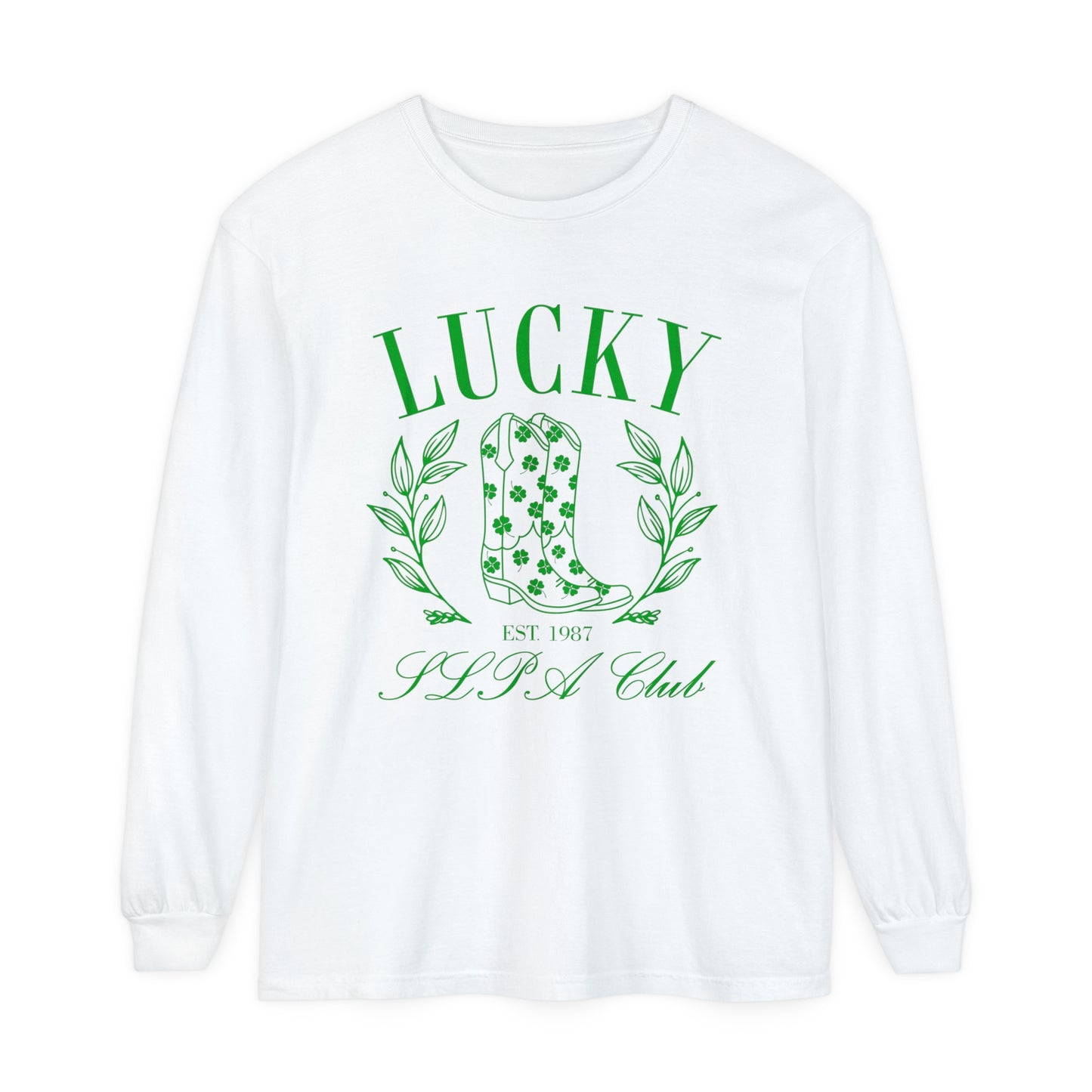 Lucky SLPA Club Long Sleeve Comfort Colors T-Shirt
