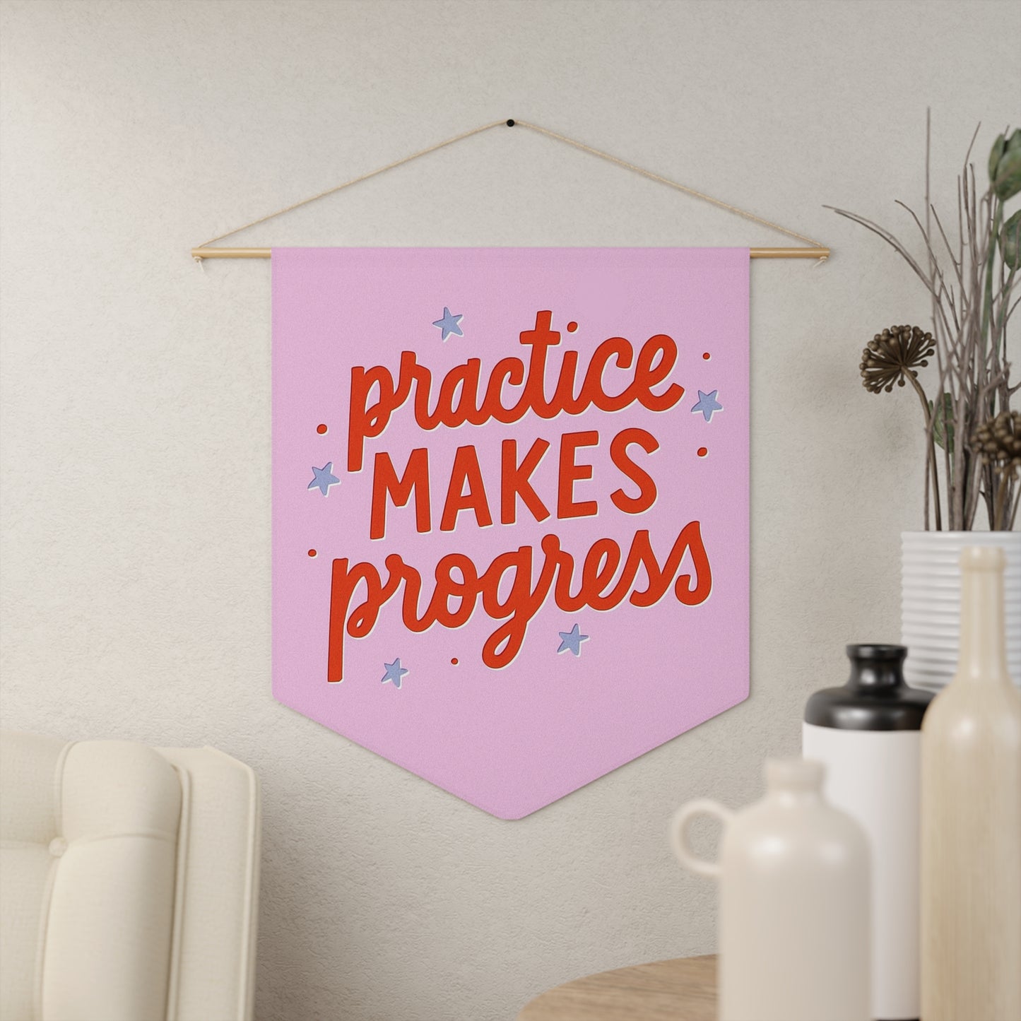 Practice Makes Progress Pennant