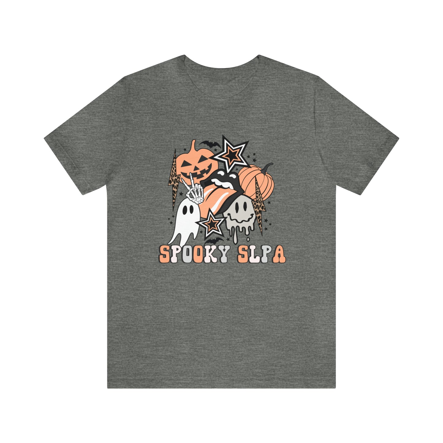 Spooky SLPA Retro Halloween Jersey T-Shirt