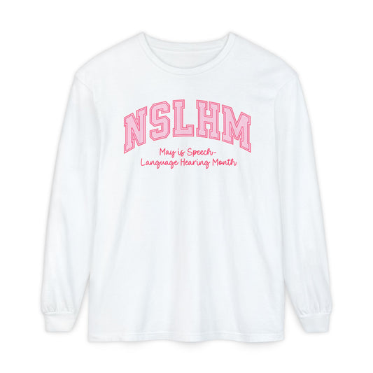 NSLHM Varsity Long Sleeve Comfort Colors T-Shirt