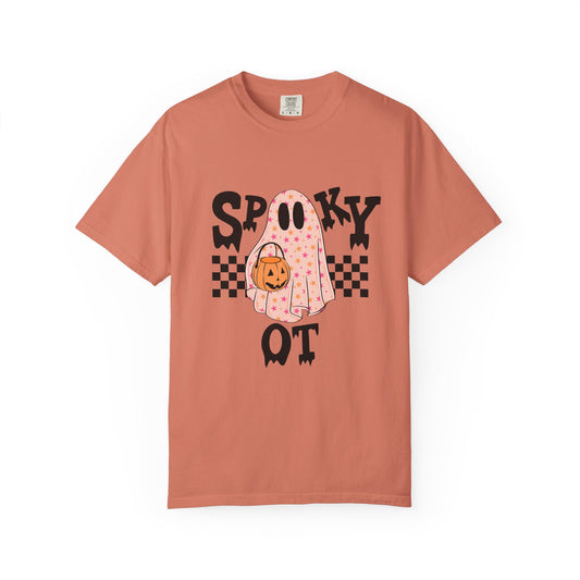 Spooky OT Checkerboard Comfort Colors T-Shirt