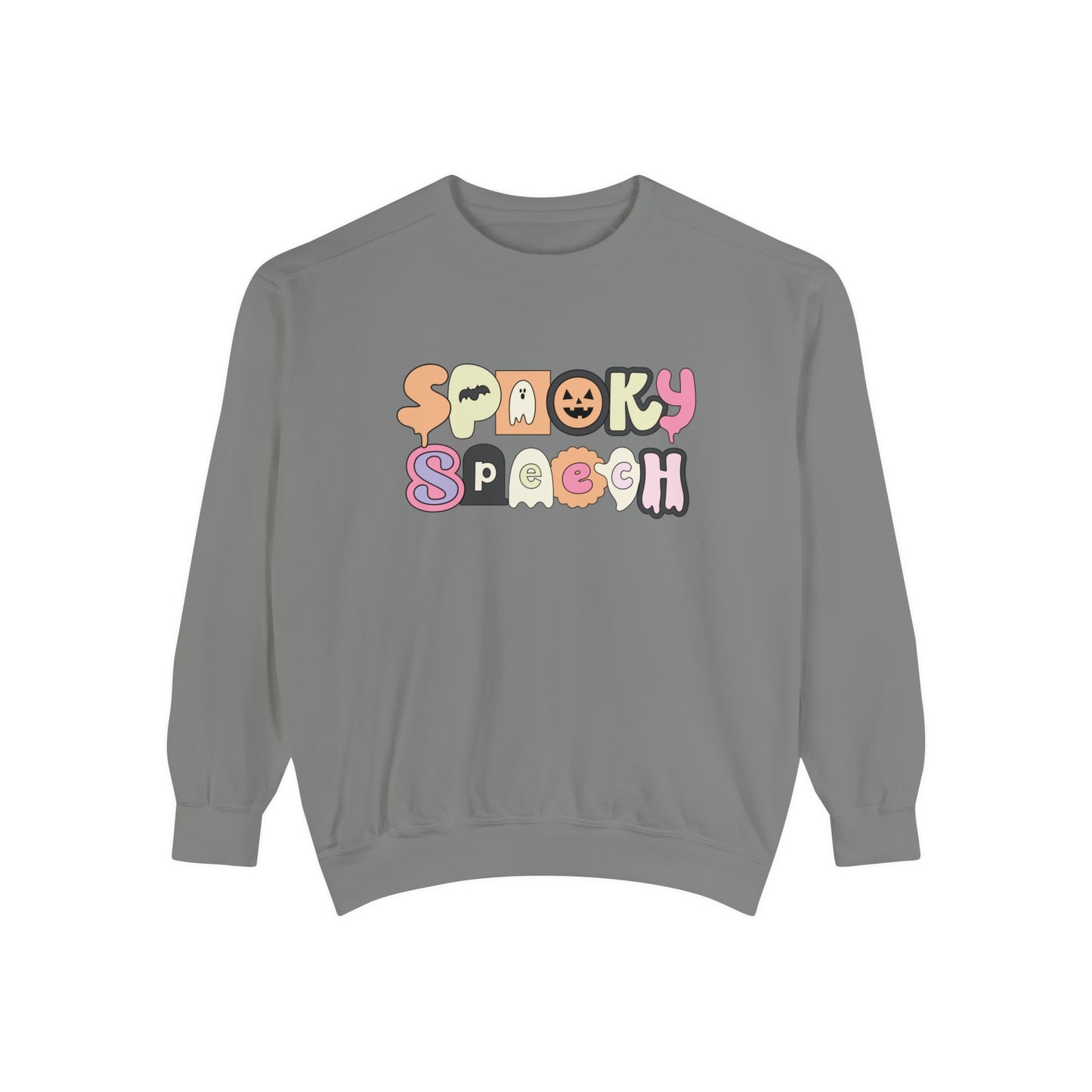 Spooky Speech Retro Comfort Colors Sweatshirt