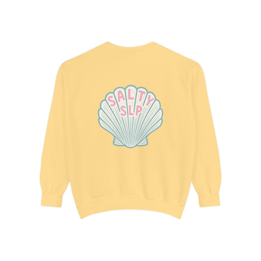 Salty SLP Comfort Colors Sweatshirt | Front and Back Print