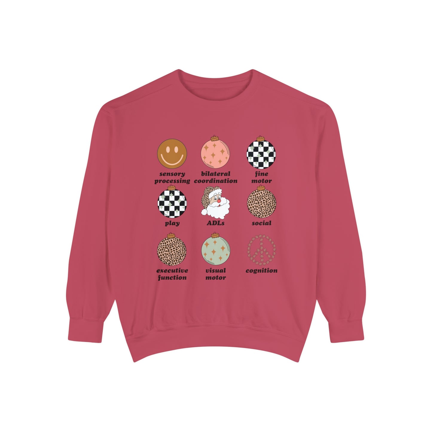 Retro Holiday OT Scope of Practice Comfort Colors Sweatshirt