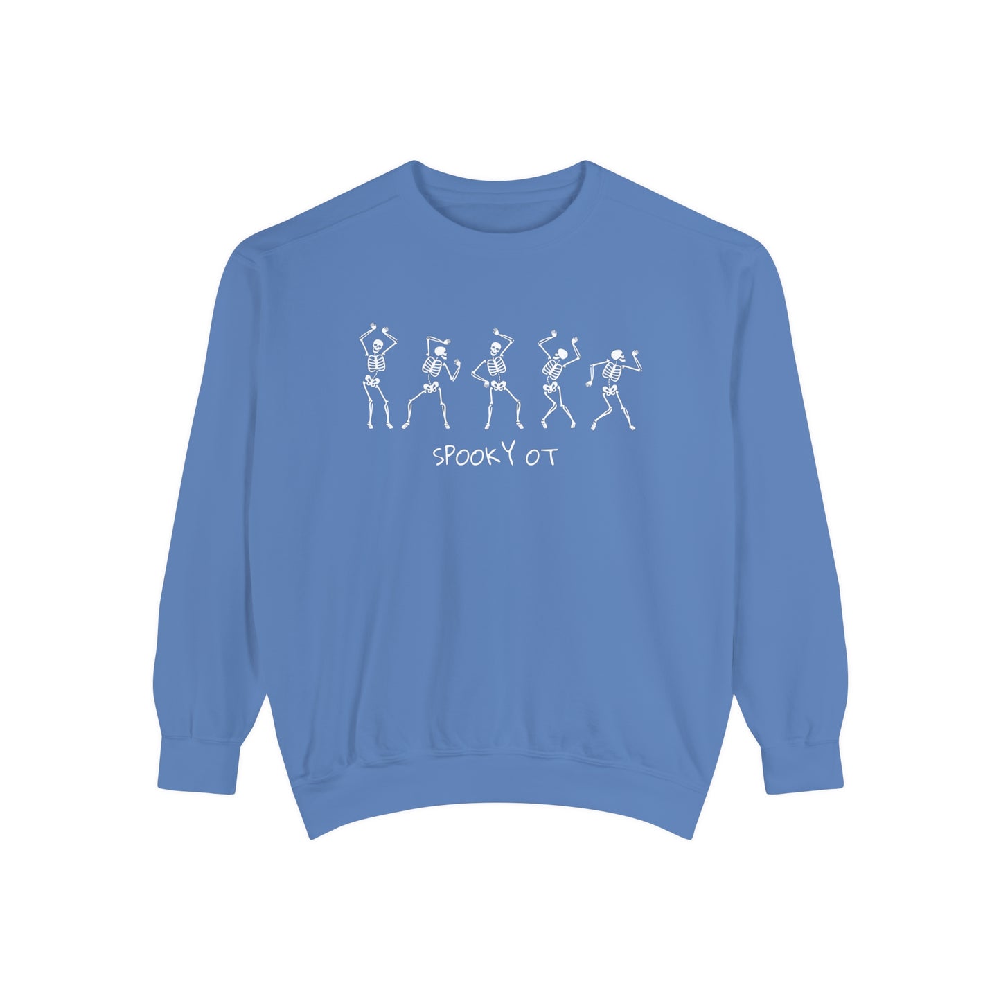 Spooky OT Skeletons Comfort Colors Sweatshirt