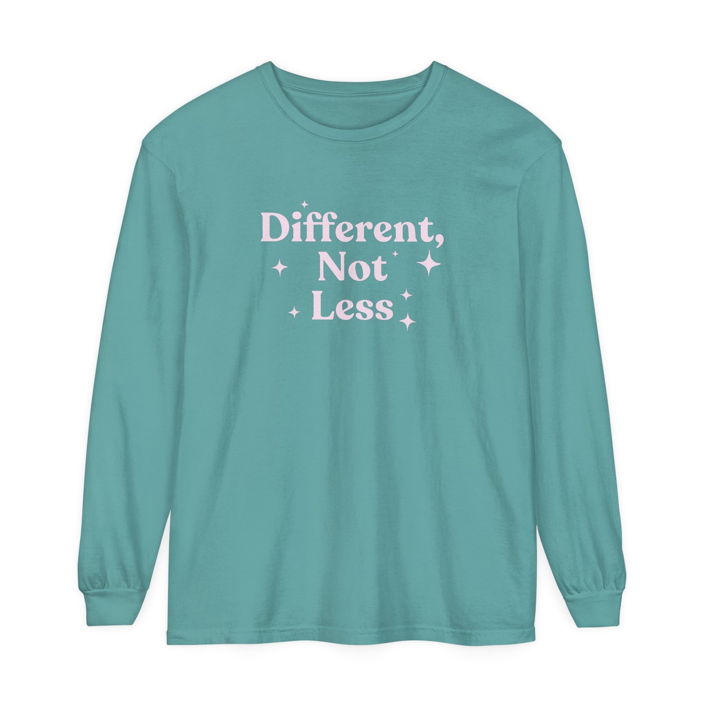 Different, Not Less Long Sleeve Comfort Colors T-Shirt