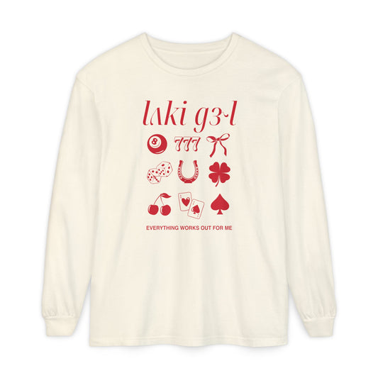 Lucky Girl IPA Long Sleeve Comfort Colors T-Shirt