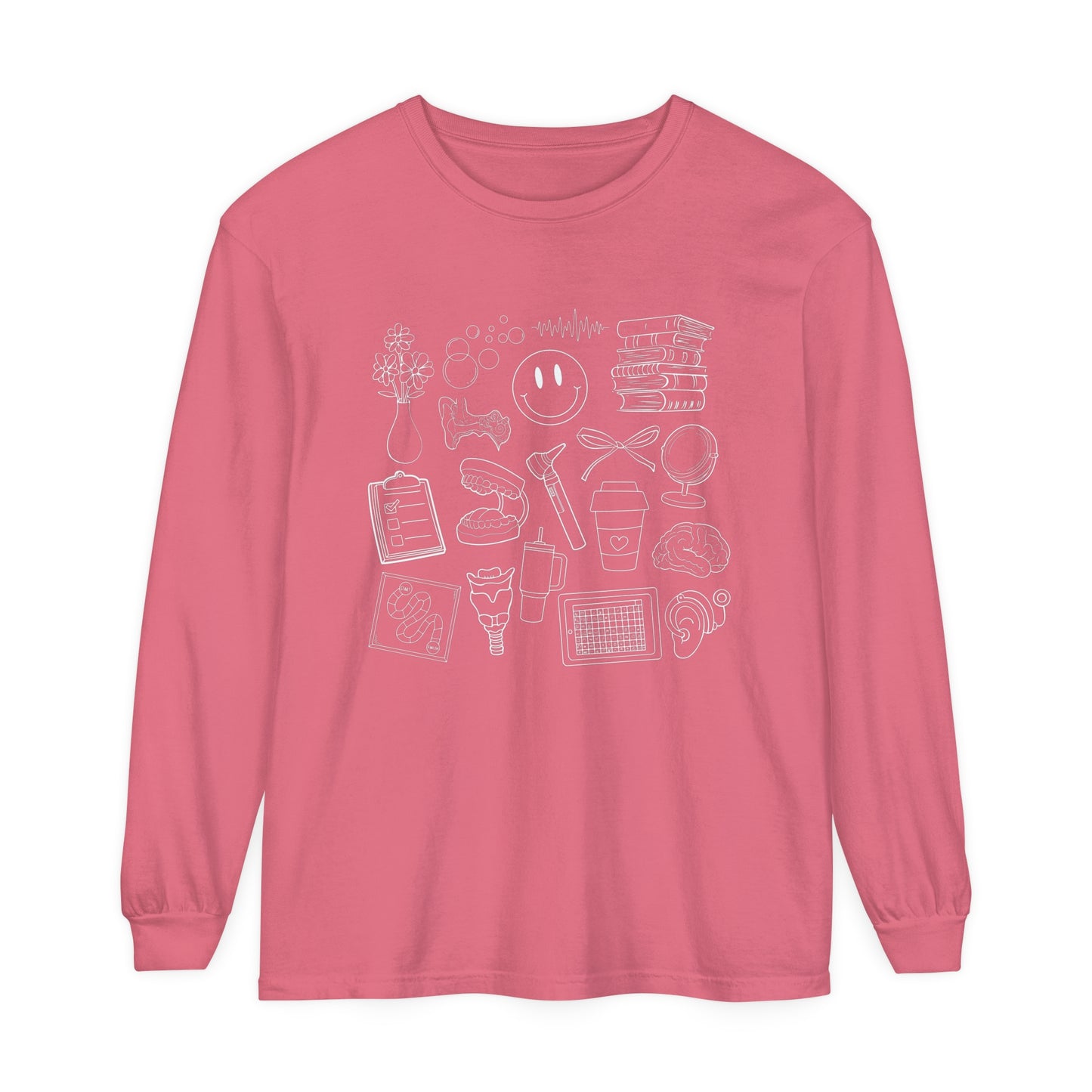 Speech-Language-Hearing Long Sleeve Comfort Colors T-Shirt