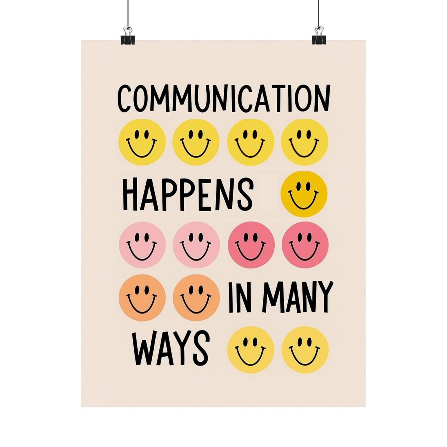 Communication Happens In Many Ways Poster