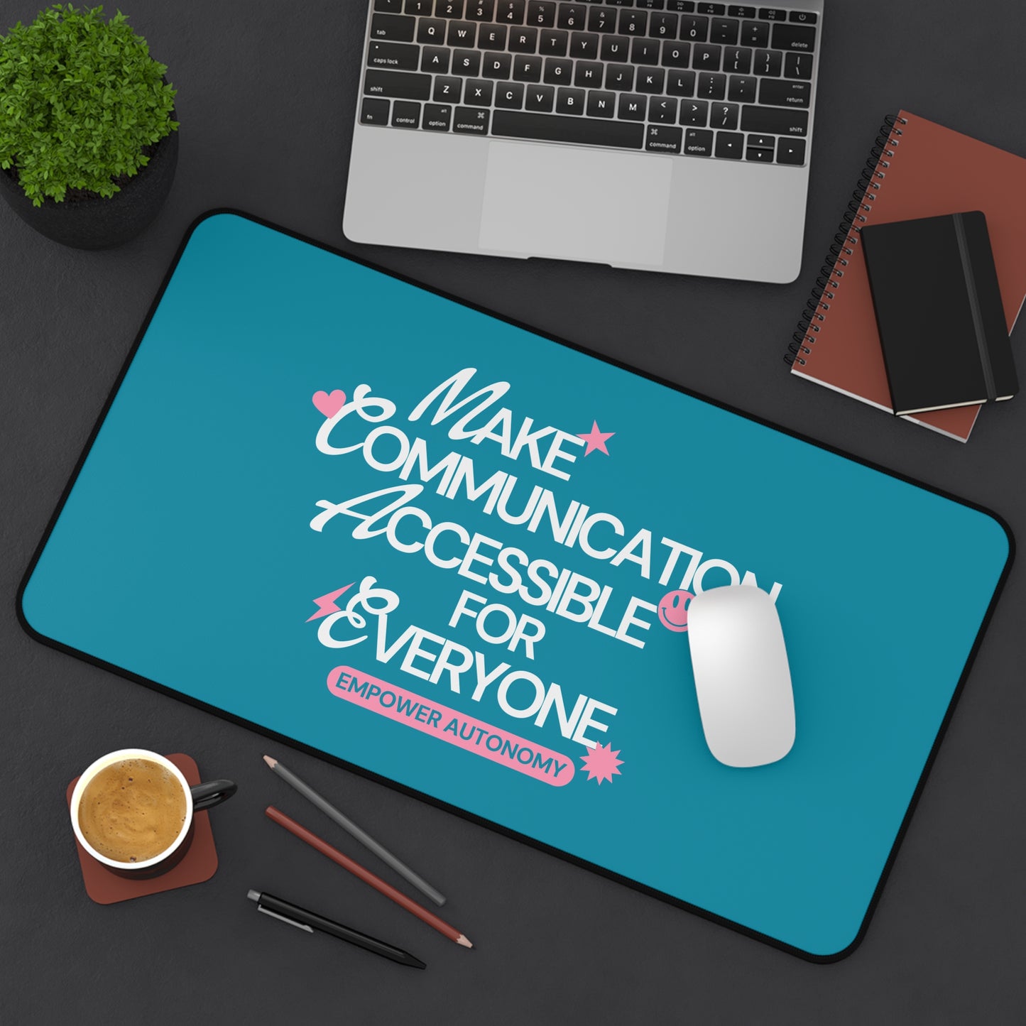 Make Communication Accessible Desk Mat