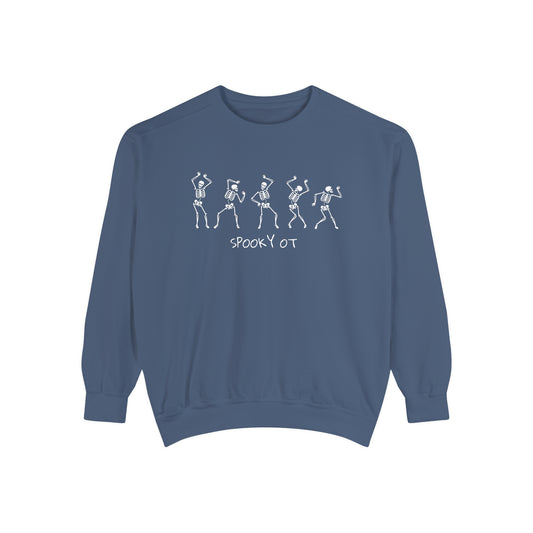 Spooky OT Skeletons Comfort Colors Sweatshirt