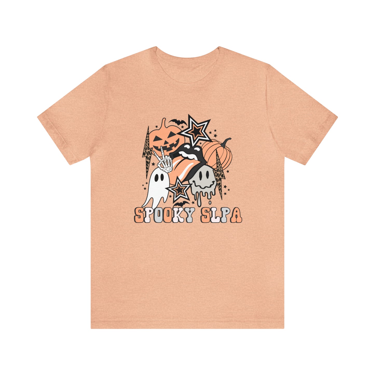 Spooky SLPA Retro Halloween Jersey T-Shirt