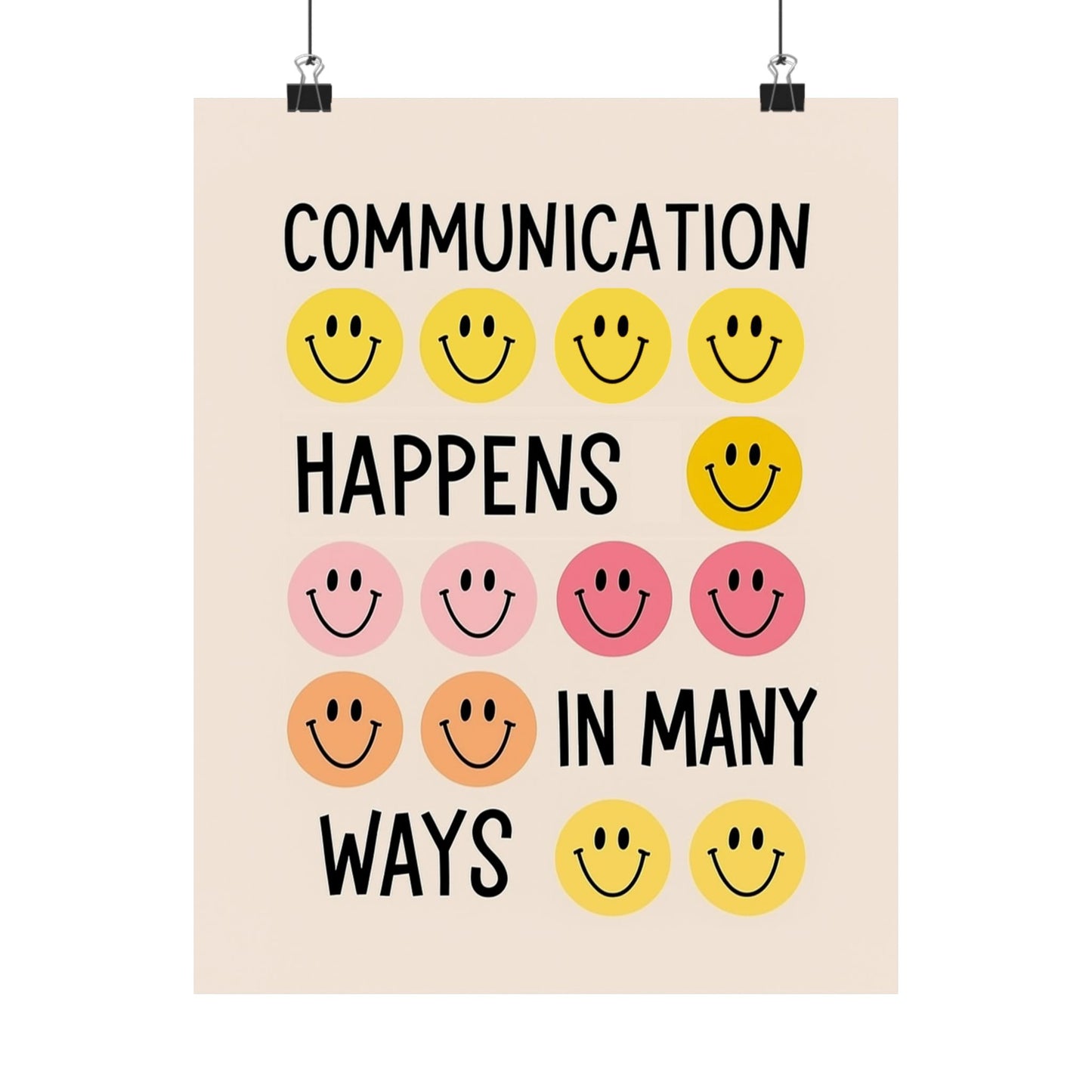 Communication Happens In Many Ways Poster