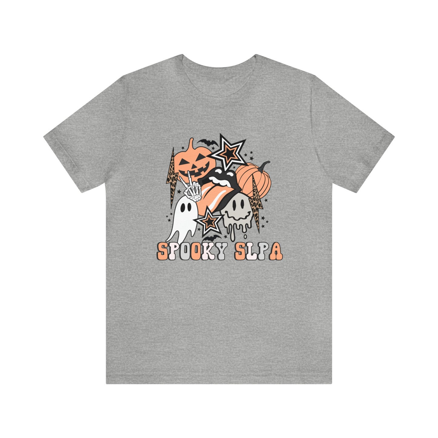 Spooky SLPA Retro Halloween Jersey T-Shirt