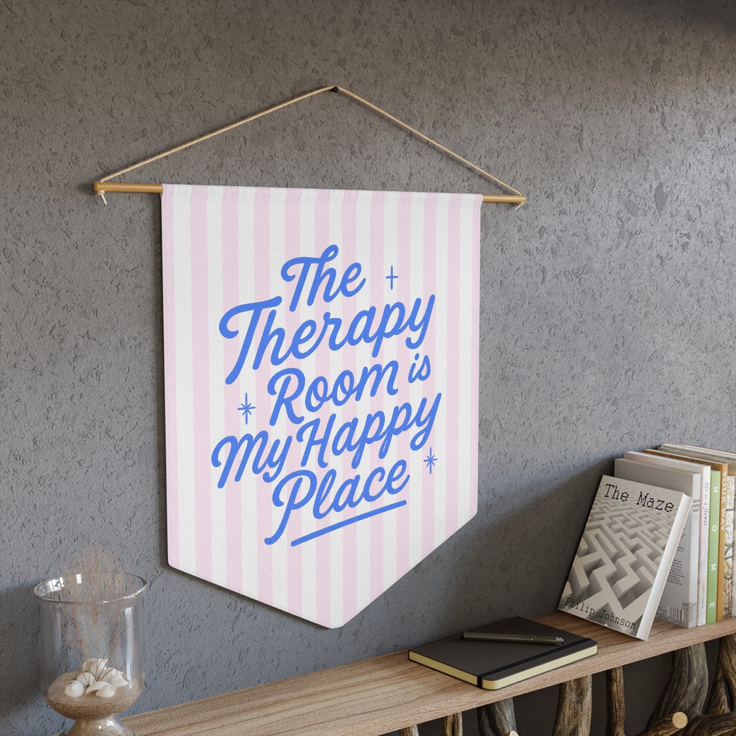 Therapy Room Happy Place Pennant