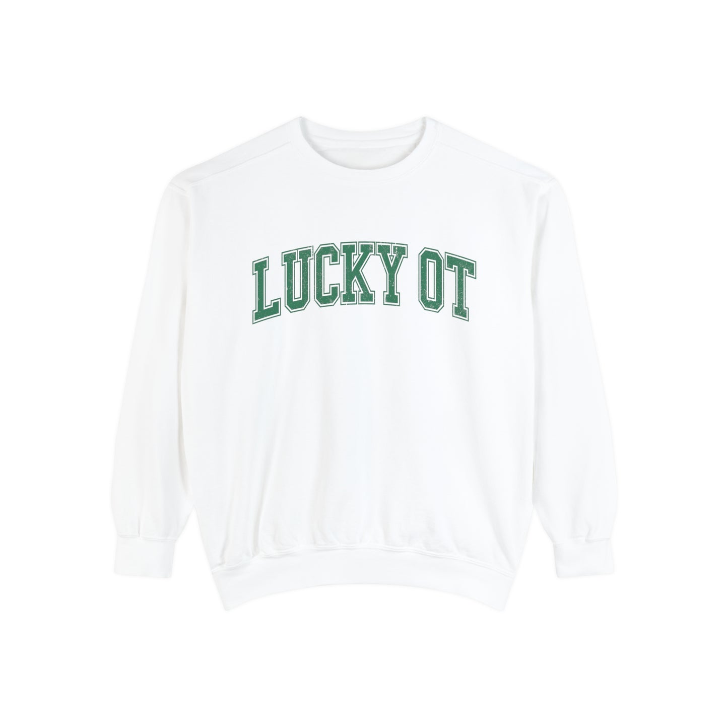 Lucky OT Distressed Comfort Colors Sweatshirt