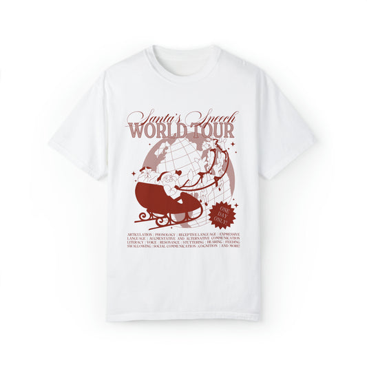 Santa's Speech Scope World Tour Comfort Colors T-Shirt