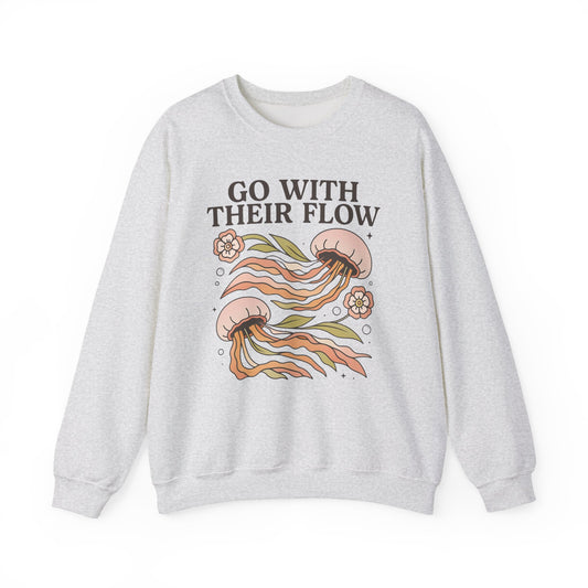 Go With Their Flow Crewneck Sweatshirt