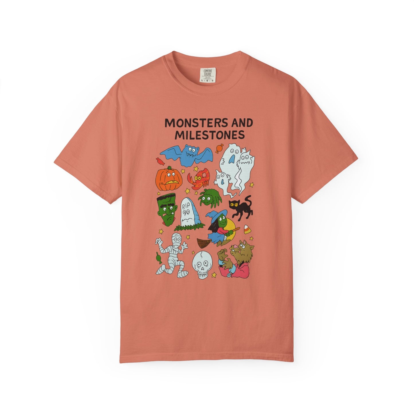 Monsters and Milestones Comfort Colors T-Shirt